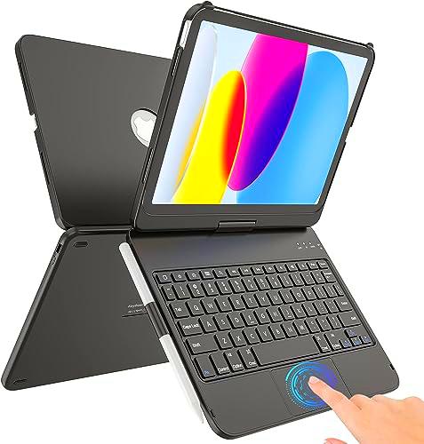 GAOJIE Funda con Teclado para iPad 9th Gen 2021/iPad 8th 2020/iPad 7th 2019 10.2'-Black