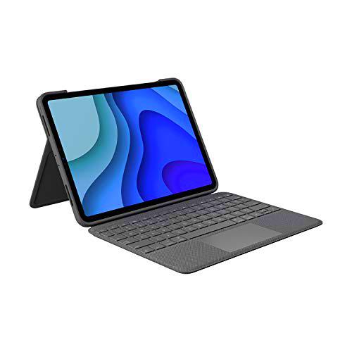 Logitech Folio Touch para iPad Pro de 11 pulgadas, Disposición QWERTY Inglés Reino Unido, Gris