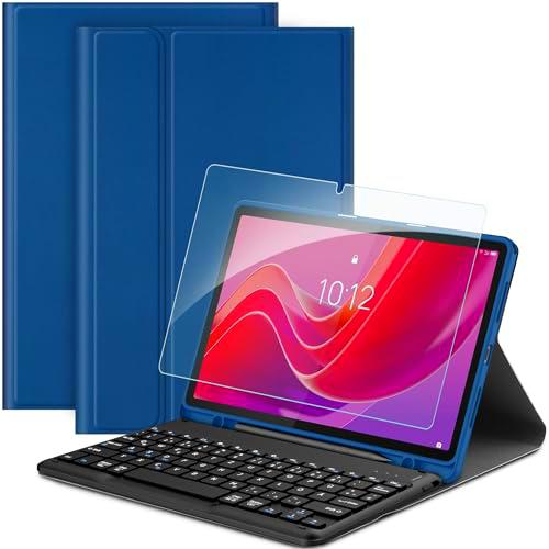 EasyAcc Funda para teclado compatible con Lenovo Tab M11 TB330 2024 con protector de pantalla