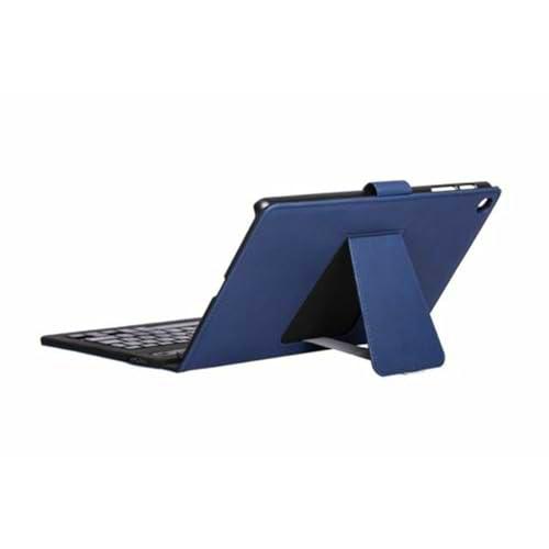 Silver HT Funda para Tablet y Teclado A9+ Azul