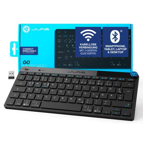 JLab Go - Teclado inalámbrico Bluetooth con 2,4 GHz