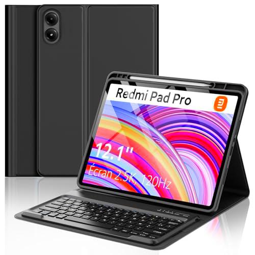 FOGARI Teclado para Redmi Pad Pro 12.1 | Carcasa Teclado para Redmi Pad Pro 12.1 Pulgadas 2024