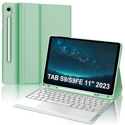 Teclado para Samsung Galaxy Tab S9 FE 2023, Galaxy Tab S9 Teclado con Touchpad