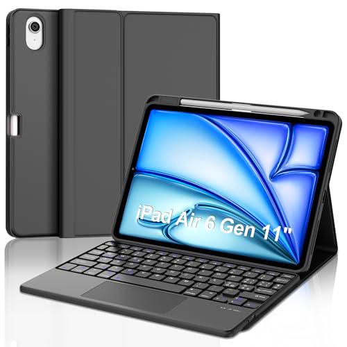 Teclado para iPad Air 11&quot; 2024 (M2), funda con teclado para iPad Air 6 Generation