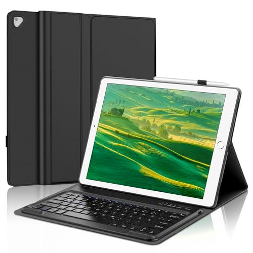 FOGARI Teclado Funda para iPad Pro 12.9 2ª Generación | Teclado para iPad Pro 12.9 1ª Generación | Teclado para iPad Pro 12.9 2017/2015