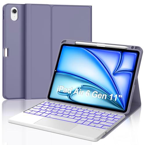 Teclado para iPad Air 11&quot; 2024 (M2), funda con teclado para iPad Air 6 Generation