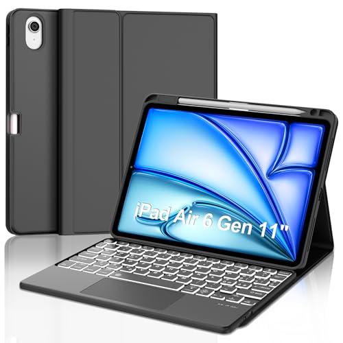 Teclado para iPad Air 11&quot; 2024 (M2), funda con teclado para iPad Air 6 Generation