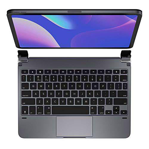 Brydge 11.0 Pro + Wireless Keyboard con Trackpad | Compatible con iPad Pro de 11 Pulgadas (2018 y Segunda generación,2020) y iPad Air 4 (2020) (Space Gray)