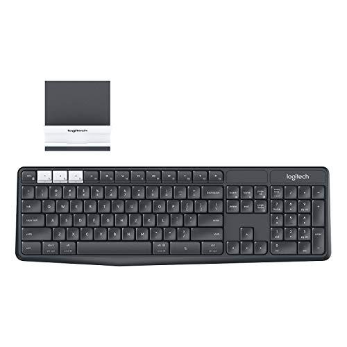 Logitech K375s Multi-Device Teclado Inalámbrico y Soporte para Windows