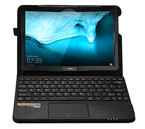 MQ-Power - Funda con teclado Bluetooth para Huawei MediaPad T5 10.1 LTE (con teclado QWERTZ)