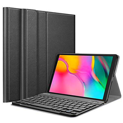 Fintie Funda con Teclado Inglés para Samsung Galaxy Tab A 10.1 2019, Negro