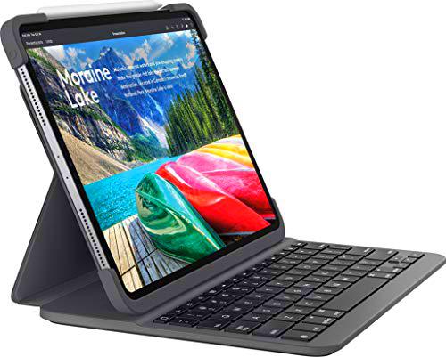 Logitech Slim Folio Pro Funda para iPad con Teclado Inalámbrico Bluetooth