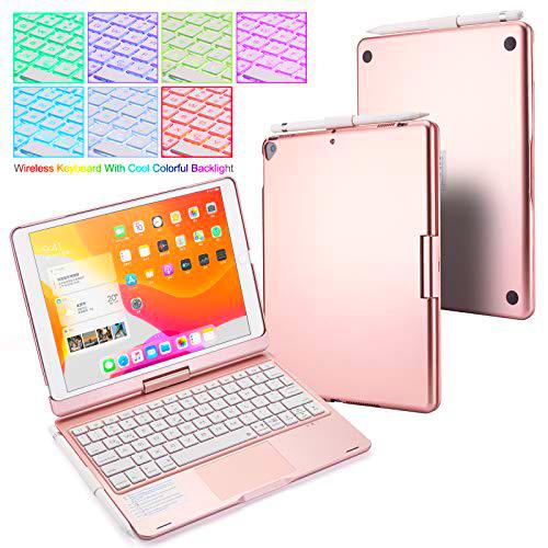 UIQELYS Funda con teclado para iPad 2020 iPad 10.2 (8ª generación)