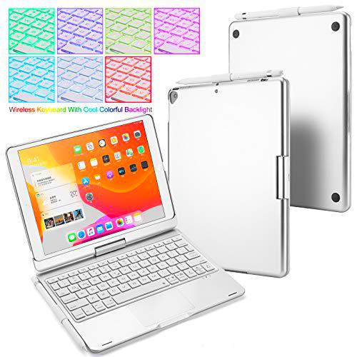 UIQELYS Funda con teclado para iPad 2020 iPad 10.2 (8ª generación)